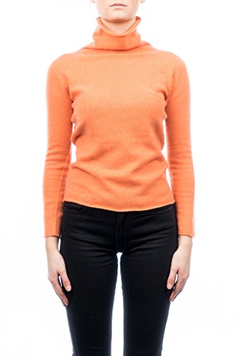 Dalle Piane Cashmere - Rollkragenpullover 100% Kaschmir, Made in Italy - Frau; Farbe: Orange, Größe: L von Dalle Piane Cashmere