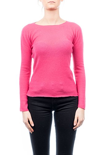 Dalle Piane Cashmere - Rundhalsausschnitt 100% Kaschmir, Made in Italy - Damen, Farbe: Fuxia, Größe: M von Dalle Piane Cashmere