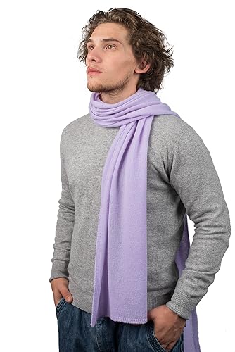 Dalle Piane Cashmere - Schal aus 100% Kaschmir - Made in Italy - für Mann/Frau, Farbe: Flieder, Einheitsgröße von Dalle Piane Cashmere