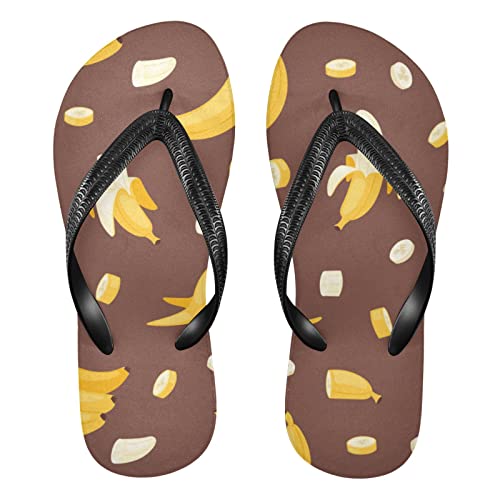 Dallonan Flip Flops Banane Sommer Unisex Zehensandalen Strand Sandalen, Banane im Retro-Stil, X-Large von Dallonan