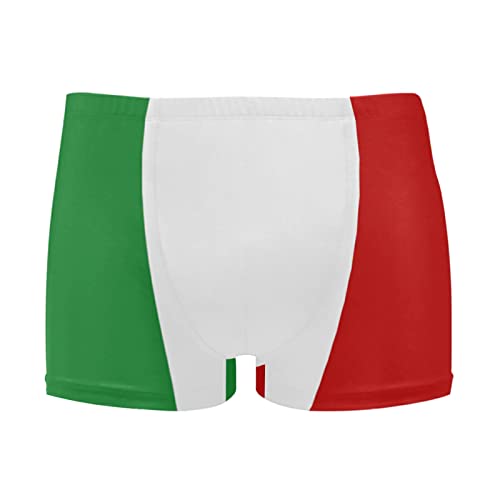 Dallonan Herren Badehose mit amerikanischer Flagge, schnell trocknend, athletischer Badeanzug, Flagge Italien, XL Kurz von Dallonan
