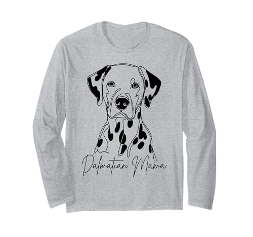 Dalmatiner Mama/Dalmatiner Mom Cute Line Art Dog Artistic Langarmshirt Dalmatiner Mama/Dalmatiner Mom Cute Line Art Dog Artistic Langarmshirt von Dalmatian Lover Beautiful Dog Art Gift Design