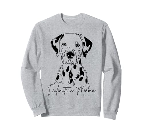 Dalmatiner Mama/Dalmatiner Mom Cute Line Art Dog Artistic Sweatshirt Dalmatiner Mama/Dalmatiner Mom Cute Line Art Dog Artistic Sweatshirt von Dalmatian Lover Beautiful Dog Art Gift Design