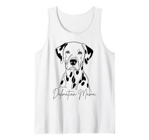 Dalmatiner Mama/Dalmatiner Mom Cute Line Art Dog Artistic Tank Top Dalmatiner Mama/Dalmatiner Mom Cute Line Art Dog Artistic Tank Top von Dalmatian Lover Beautiful Dog Art Gift Design