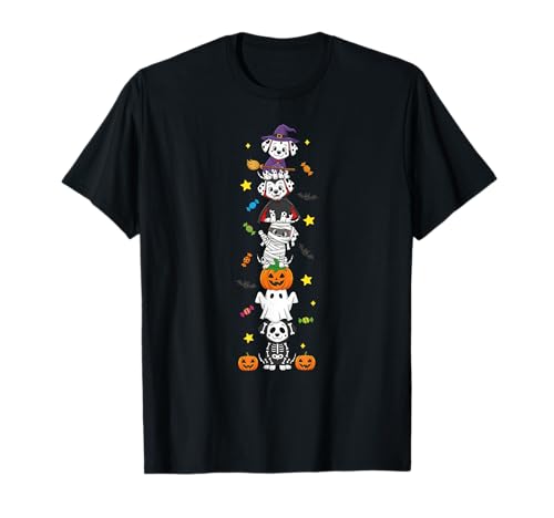 Lustige Dalmatiner-Hexe Vampir Halloween Kinder Herren Damen T-Shirt von Dalmatian Lovers Halloween Skeleton Mummy Outfits