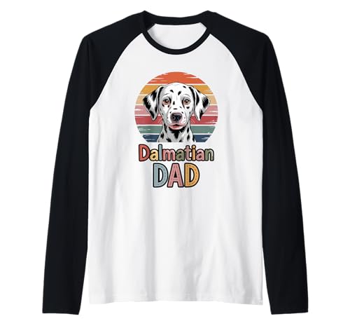 Herren Retro Dalmatian Dad Dalmatians Dal Dally Dog Raglan Herren Retro Dalmatian Dad Dalmatians Dal Dally Dog Raglan von Dalmatians Dalmatian Dog Lover Gifts