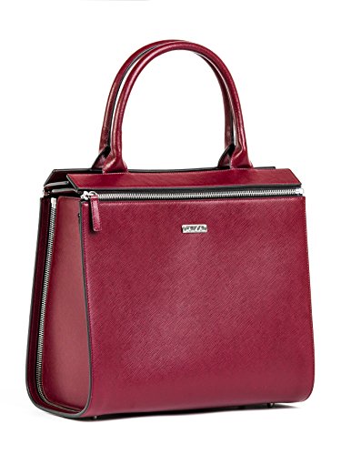 Damai Damen Essenza Handtasche, Rot (Scarlet Red) von Damai