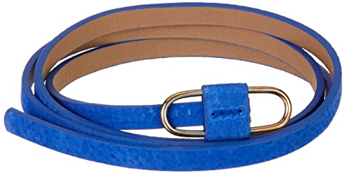 Damara Damen Super Schmal Poppig Jeans Kleid Belt Gürtel,Blau von Damara