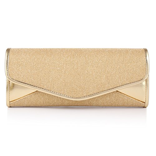 Damara Ganz Simple Edle Damen Handtasche,Gold von Damara