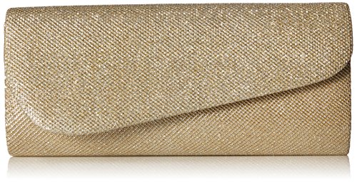 Damara Schräg Abdeckung Shimmert Damen Clutch Abendtasche,Champagne von Damara