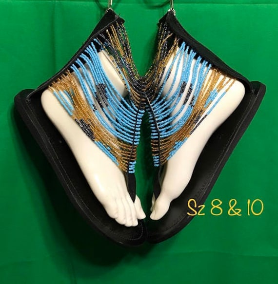 Maasai Perlen Sandalen Maasai Perlen Sandalen von DamarisAfricanArts