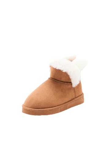Damart - Damen Hausschuhe Thermolactyl Fellimitat Haselnuss, Größe:41 von Damart