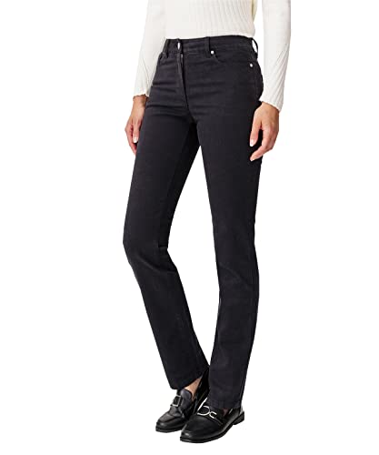 Damart Damen Jambe Droite Jeans, Schwarz (Noir Assortis 17016), W38 (Herstellergröße: 48) von Damart