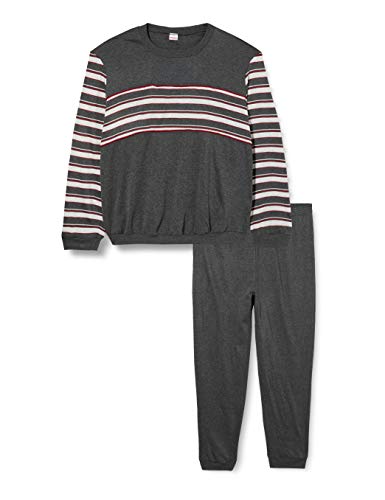Damart Herren Pyjama Thermolactyl Pyjamaset, Grau Gestreift, XL von Damart