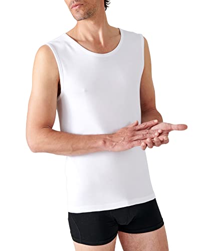 Damart Herren Tanktop, Wärmegrad Medium 3 Thermounterwäsche-Oberteil, Weiß (Blanc), 3XL von Damart