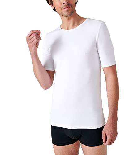 Damart Herren Kurzarm-Shirt, Wärmegrad Medium 3. Thermounterwäsche-Oberteil, Weiß (Weiß), S von Damart