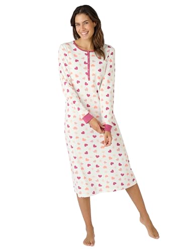 Damart - Thermolactyl Nachthemd aus Interlock-Mesh, Rot Imp., 42-44 (M) von Damart