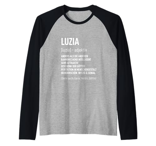 Luzia Tshirt Lustig Spruch Geburtstag Frau Mama Name Luzia Raglan Luzia Tshirt Lustig Spruch Geburtstag Frau Mama Name Luzia Raglan von Dame Spaß Definiton Geburtstagsgeschenk Luzia Fun