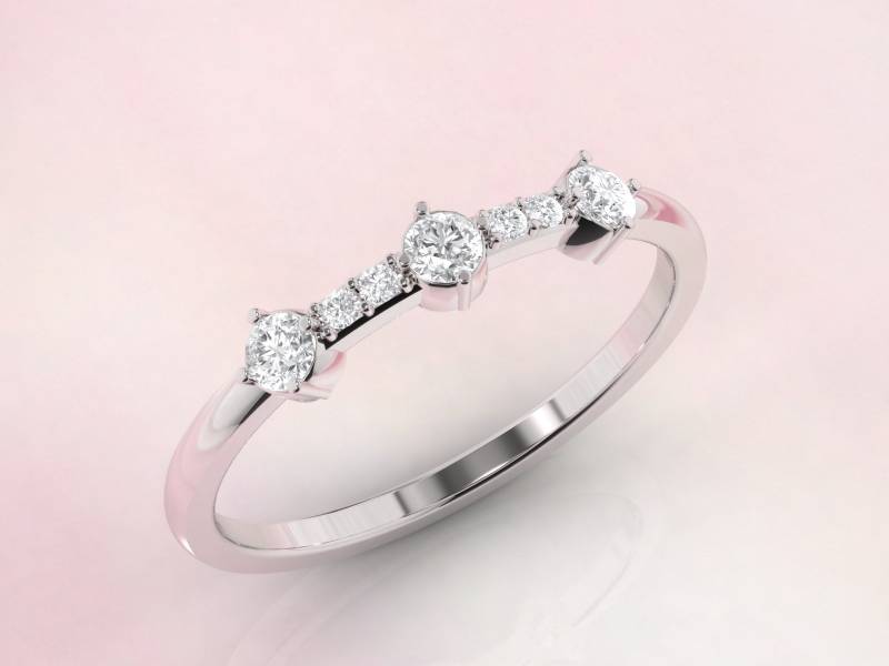 Diamant Eternity Ring. Ehering. 14K, 18K Oder Platin von DameJewelry