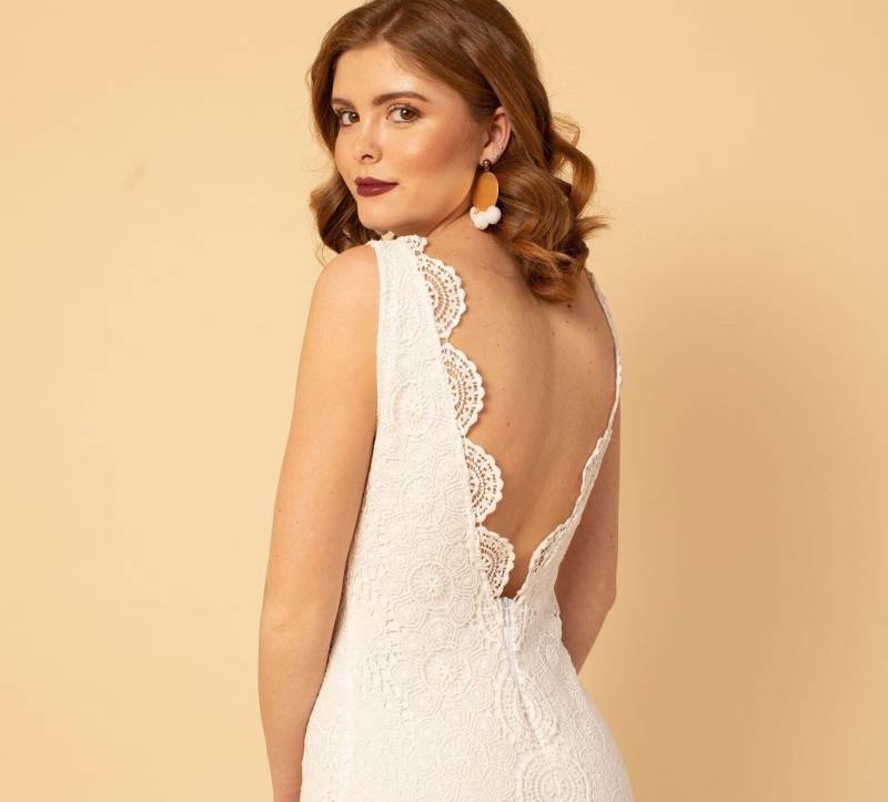 Macy, Hochzeitskleid Gehäkelt, Boho-Hochzeitskleid, Aus Häkelspitze, Strand-Hochzeitskleid, Lässiges Hochzeitskleid, Hippie-Hochzeitskleid von DameandMaiden