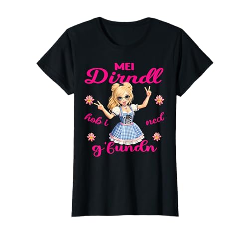 Mei Dirndl Mädchen Lausmadl Ersatz Dirndl Kinder Tracht T-Shirt von Damen Bluse Trachtenshirts bayrische Kostüm Wasen