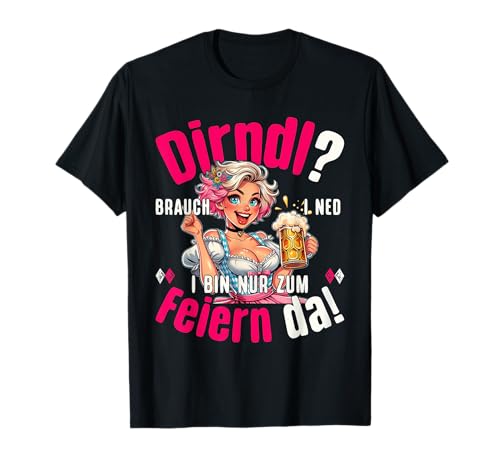 Lustiges Mädchen Damen Tracht Dirndl Oktoberfest T-Shirt Lustiges Mädchen Damen Tracht Dirndl Oktoberfest T-Shirt von Damen Dirndl für Oktoberfest Graphic