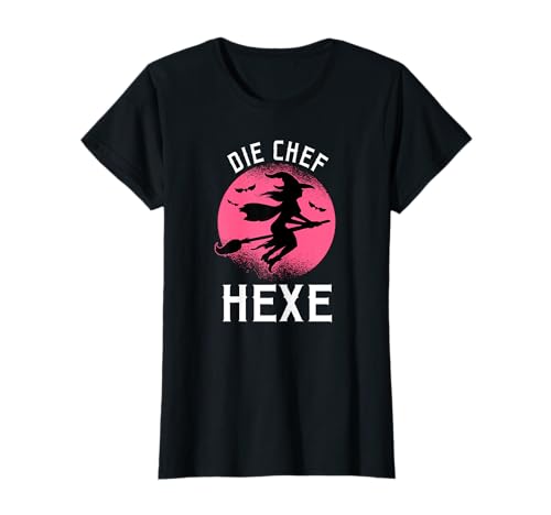 Die Chef Hexe Damen Hexen T-Shirt von Damen Halloween Hexen Party Kostüm