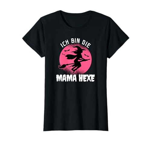 Ich Bin Die Mama Hexe Damen Hexen T-Shirt von Damen Halloween Hexen Party Kostüm