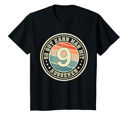 Lustiger Spruch 9. Geburtstag Junge Mädchen Retro 9 Jahre T-Shirt Lustiger Spruch 9. Geburtstag Junge Mädchen Retro 9 Jahre T-Shirt von Damen Herren Geburtstagsgeschenk 9 Jahre Party