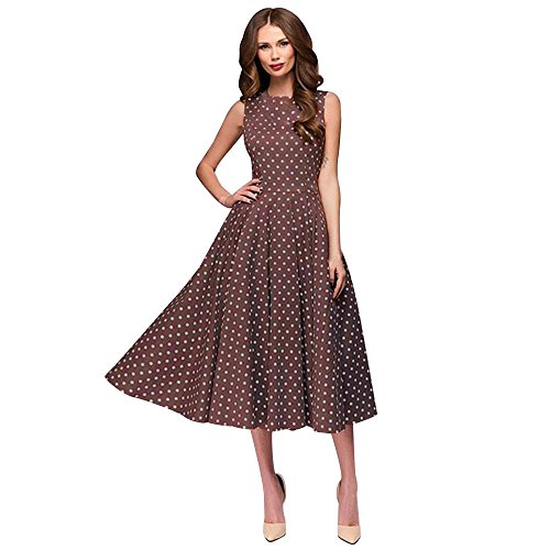 Damen Sommerkleid Elegantes Vintage Skaterkleid Festliches Kleid Swing Kleid Cocktailkleid Partykleid Abendkleid Polka Dots Schulterfrei Bodycon Minikleid von Damen Kleider