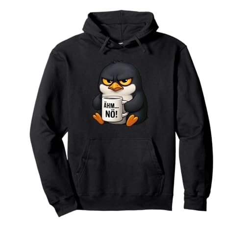 Grimmiger Pinguin für Arbeitskollegen Men Women Cute Penguin Pullover Hoodie von Damen Kleidung Pingui Artikel Herren Witzig Arbeit