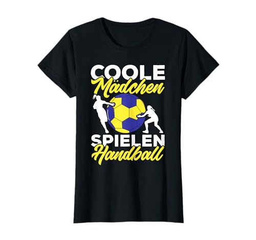 Handballerin Coole Mädchen Spielen Handball T-Shirt von Damen Lustiges Handball Spruch