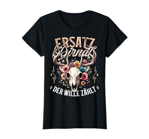 Dirndl Damen Trachtenshirt Passend für Oktoberfest Damen T-Shirt von Damen Trachten T-Shirt Dirndl Ersatz mit Spruch