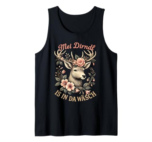 MEI Dirndl is in da Wäsch Oktoberfest Tank Top MEI Dirndl is in da Wäsch Oktoberfest Tank Top von Damen Trachten Tracht Ersatz Dirndl