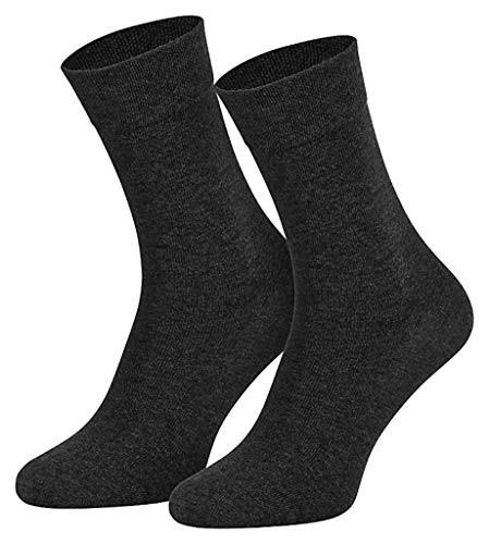 Dameris 3 Paar hochwertige Komfortsocken ohne Gummi (39/42, Anthrazit) von Dameris