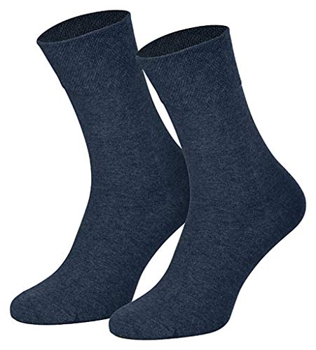 Dameris 3 Paar hochwertige Komfortsocken ohne Gummi (47/49, Jeans) von Dameris