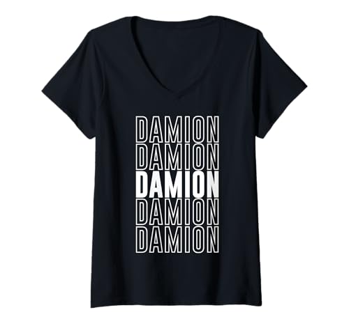 Damen Damion T-Shirt mit V-Ausschnitt Damen Damion T-Shirt mit V-Ausschnitt von Damion Apparel