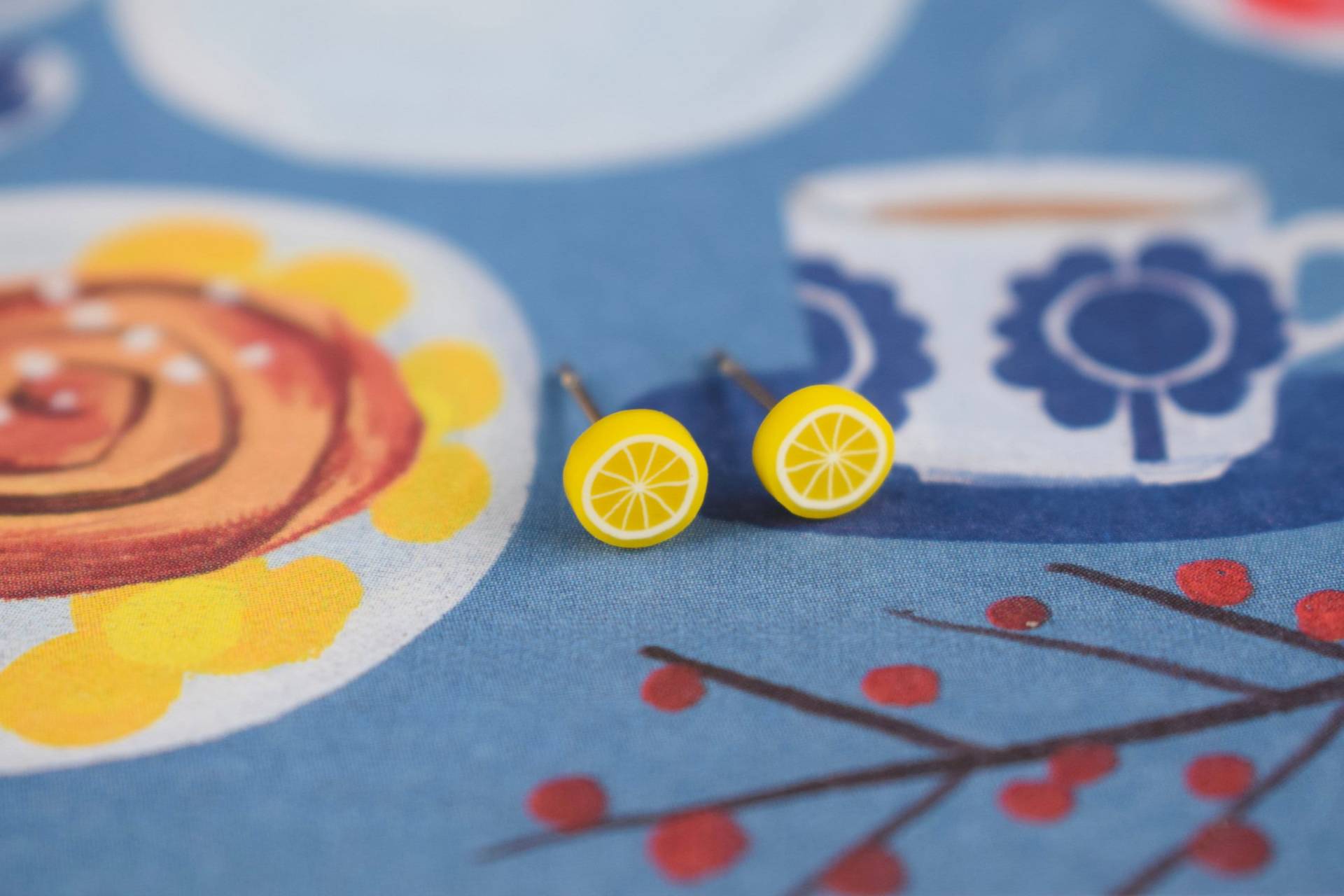 Orangle - Apfel Zitrone Kiwi Erdbeere. Obstohrstuden. Fruchtige Polymer Clay Ohrringe Orangle - Apfel Zitrone Kiwi Erdbeere. Obstohrstuden. Fruchtige Polymer Clay Ohrringe von Dammusi