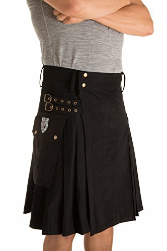 Damn Near Kilt 'Em Herren Kilt - Schwarz - X-Groß von Damn Near Kilt 'Em