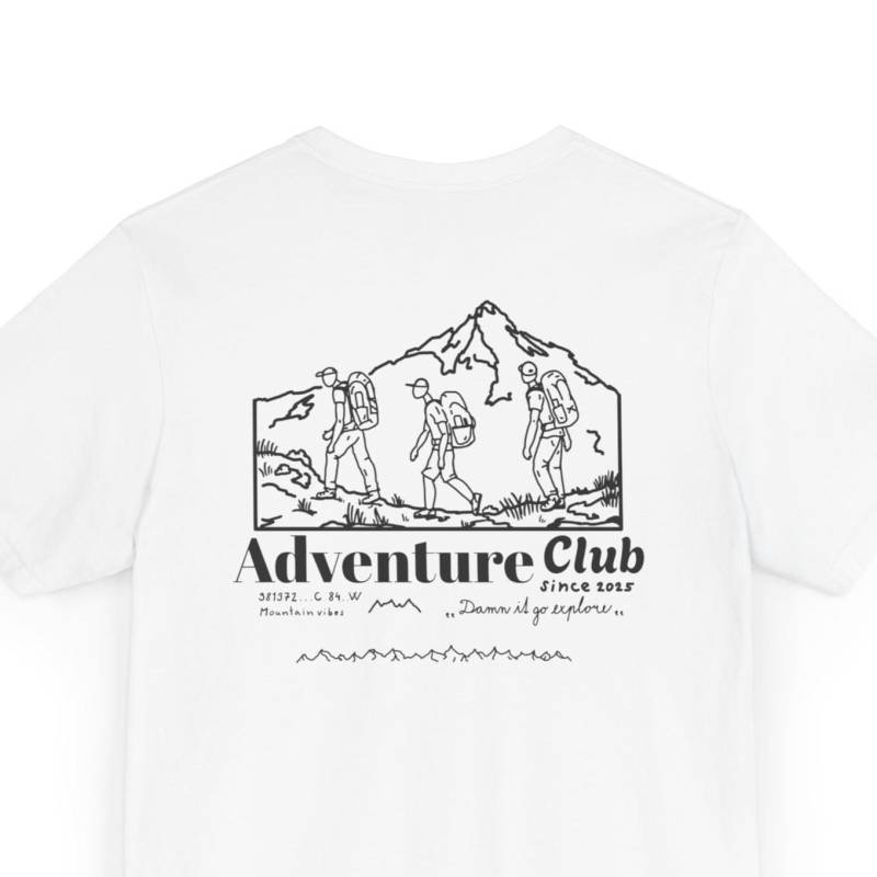 Mountain Adventure Club T-Shirt Hiker Grafik, Outdoor Unisex Shirt von DamnItGoExplore