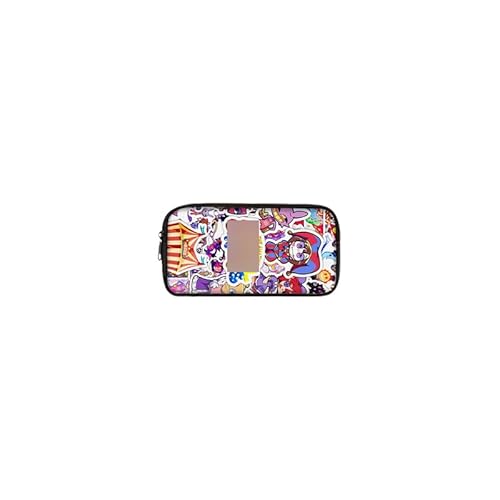 Damoff Amazing Digital Circus Schulbeutel mit Mäppchen für Schule - Organizer für Schreibwaren - Unisex - Cartoon-Muster - Reißverschluss von Damoff