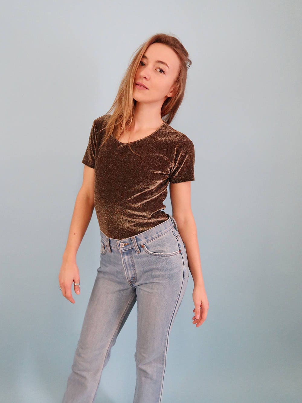 Glitzernden Goldenen 90Er Jahre Abschlag Glitzernden Goldenen 90Er Jahre Abschlag von DamselflyGoods