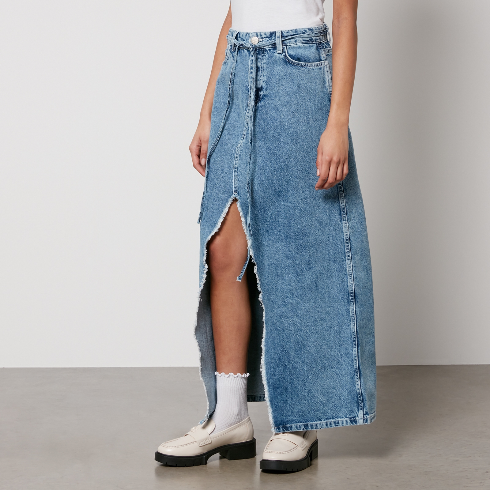 Damson Madder Kaia Denim Maxi Skirt - UK 12 von Damson Madder