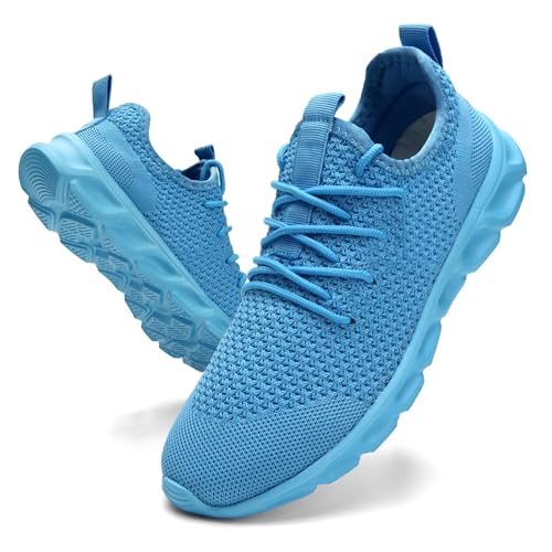 Damen Schuhe Turnschuhe Sportschuhe Laufschuhe Walkingschuhe Atmungsaktiv Sneakers Freizeitschuhe Straßenlaufschuhe Outdoor Fitnessschuhe Blau 42 EU von Damyuan