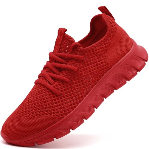 Damyuan Damen Sportschuhe Schuhe Sneaker Turnschuhe Laufschuhe Tennisschuhe lechit Fitnessschuhe Slip on Walkingschuhe rot 37 von Damyuan