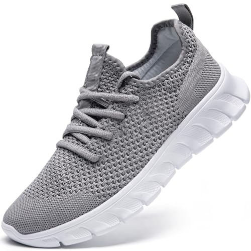 Damyuan Sportschuhe Damen Schuhe Sneaker Turnschuhe Laufschuhe Tennisschuhe lechit Fitnessschuhe Slip on Walkingschuhe grau 40 von Damyuan
