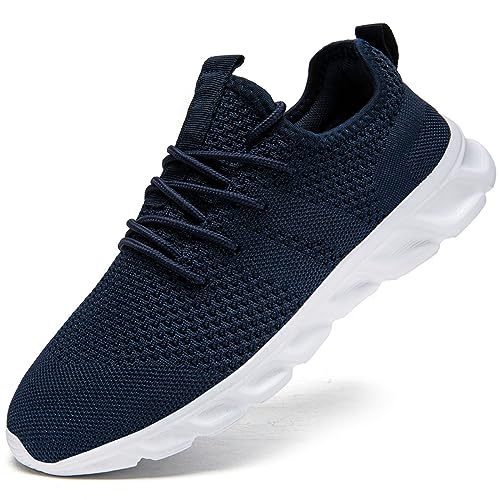 Herren Sneaker Laufschuhe Turnschuhe Sportschuhe Running Schuhe Freizeit Straßenlaufschuhe Fashion Leicht Atmungsaktiv Walkingschuhe Outdoor Fitness Jogging Sportsschuhe Blau 39 EU von Damyuan