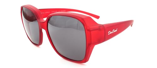 DanCarol DC-POL-2063-N-C4-rot Überbrillen mit Polarisierte Gläser-Für Große Fassung von DanCarol