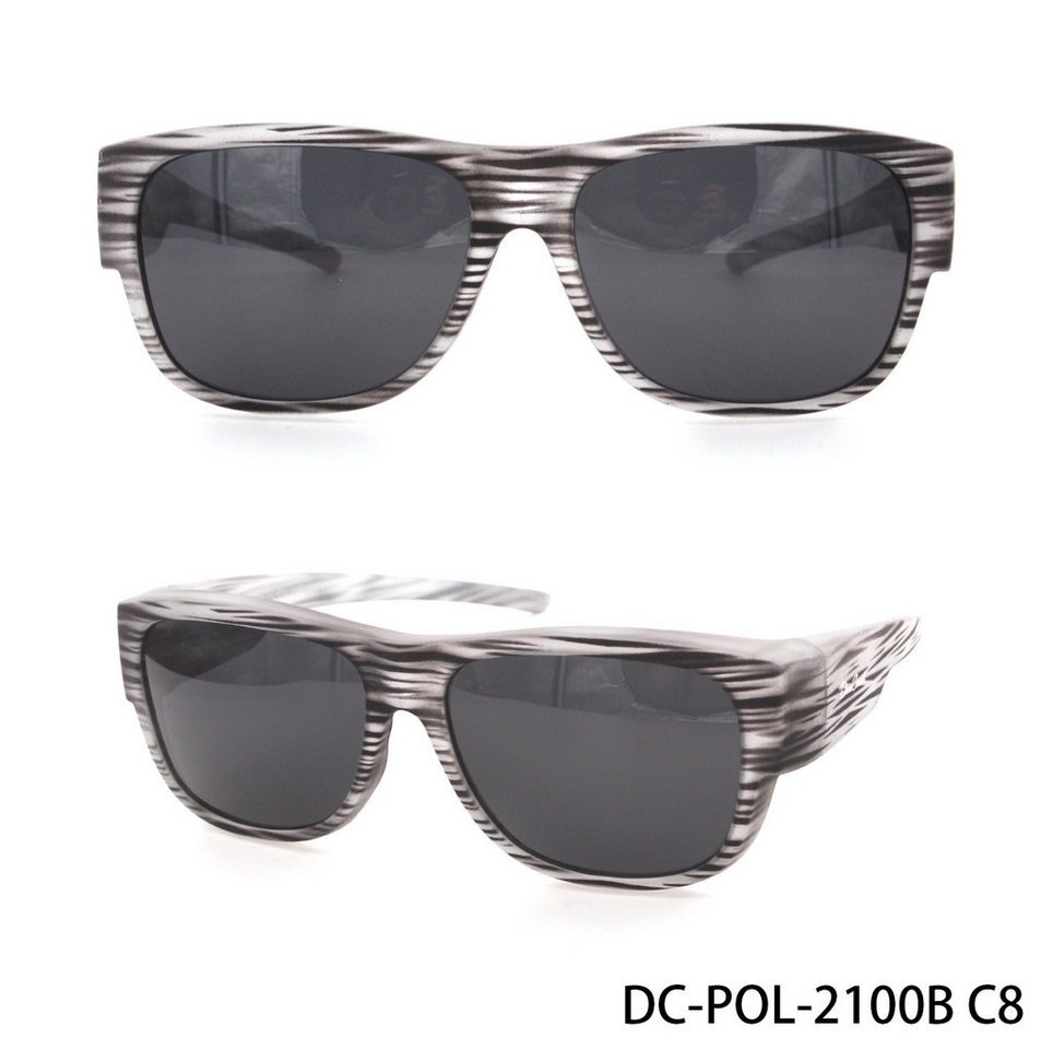 DanCarol Sonnenbrille DC-POL-2100B- Die Überbrille mit Polarisierte Gläser bestens zum Autofahren, Angeln, Skifahren von DanCarol