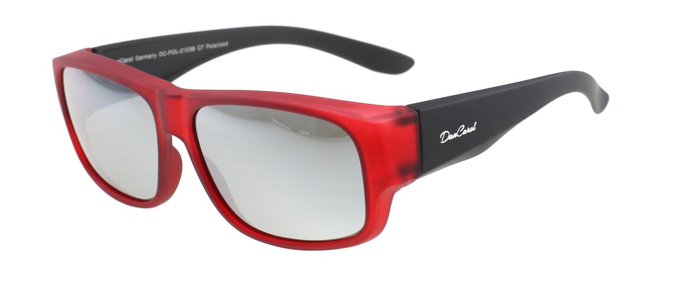 DanCarol Sonnenbrille DC-POL-2103B- Überbrillen -Mit Polarisierten Gläser bestens zum Autofahren, Angeln, Skifahren, Schwimmen von DanCarol